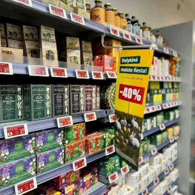 IKI nuotr. / 40 proc. akcija arbatai